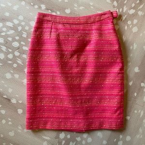 Lilly Pulitzer Tweed Pencil Skirt Size 2